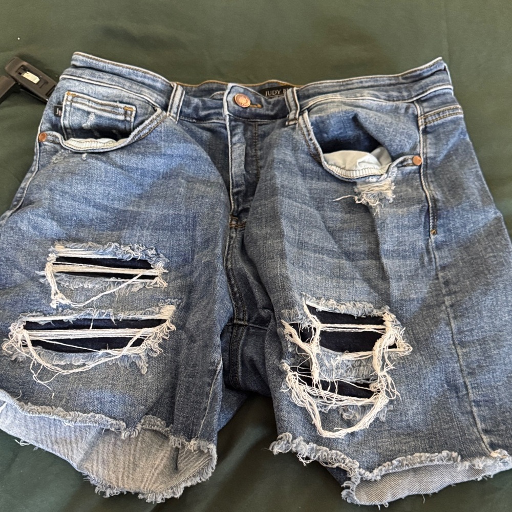 Judy Blue Distressed Jean Shorts